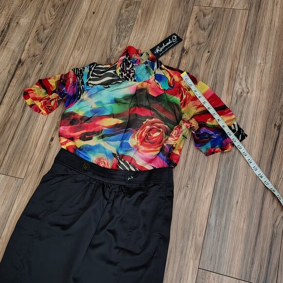 Rachael G. Two-Tone Summer Dress Size L - Picture 9 of 14